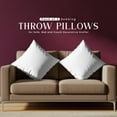 thumbnail image 1 of PEKUR 18x18 White Throw Pillow Inserts (Set of 2) – Soft Decorative Pillow Inserts for Couch, Sofa & Bed, 1 of 6