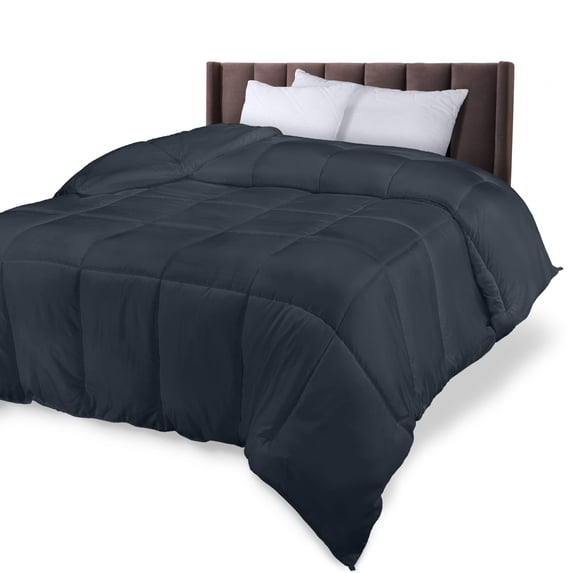 Utopia Bedding All Season Comforter for Adults , Cozy & Lightweight,Box Stitched (Twin Size,Grey, 88"x64")