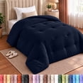 thumbnail image 1 of Utopia Bedding Twin Comforter Duvet Insert, All-Season Lightweight Down Alternative with Corner Tabs, Navy, 64 x 88 in, 1 of 9