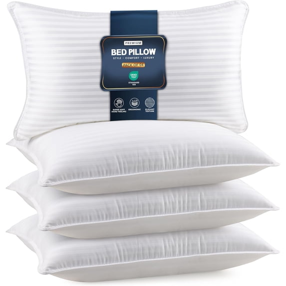 Utopia Bedding Bed Pillows for Sleeping King Size (White), Set of 4, Cooling Hotel Quality, for Back, Stomach or Side Sleepers