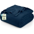 thumbnail image 1 of Utopia Bedding 100% Cotton Thermal Blanket Navy King Size Soft, Lightweight, Breathable, Cozy Spring and Summer Blankets for Bed, Home Room Decor Gifts for Women and Men (90x108 Inches), 1 of 9