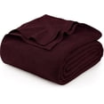 thumbnail image 1 of Utopia Bedding 100% Cotton Thermal Blanket Burgundy Queen Size Soft, Lightweight, Breathable, Cozy Spring and Summer Blankets for Bed, Home Room Decor Gifts for Women and Men (90x90 Inches), 1 of 9