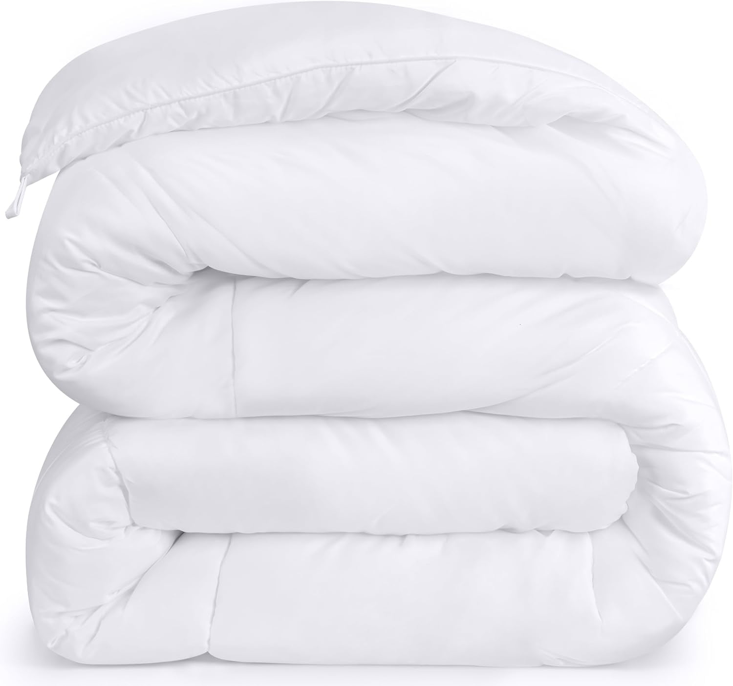 King Size White Down Alternative Microfiber Comforter Set