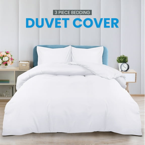 Utopia Bedding Duvet Cover Full White 1 Duvet Cover with 2 Pillow Shams 80 X 90 Inches