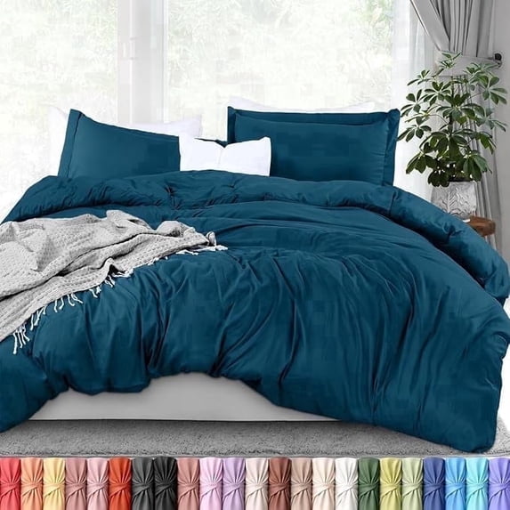 Cover 2 Utopia Bedding Duvet Cover Queen Size - 3 Piece with Zipper Closure - 1 ...