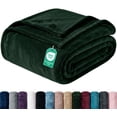 thumbnail image 1 of Utopia Bedding Forest Green Fleece Blanket Queen Size Lightweight Fuzzy Plush Anti-Static Microfiber Bed Blanket (90x90 Inch), 1 of 7