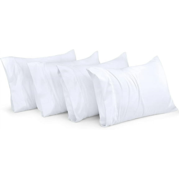 Utopia Bedding King Pillow Cases - 80 Pack - Bulk Pillow Cases Set - Envelope Closure - Soft Brushed Microfiber Fabric - Pillow Covers 20 X 40 Inches (King, White)