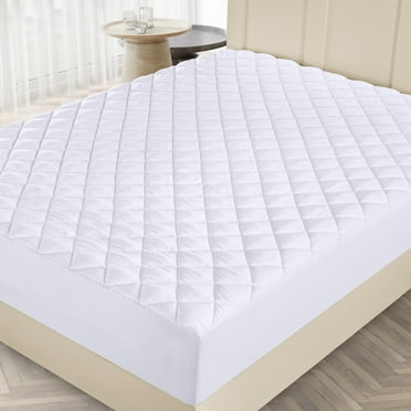 Utopia Bedding Microfiber Mattress Topper King , Quilted Fitted Mattress Pad Deep Pocket up to 16 inches, Machine Washable Mattress Protector
