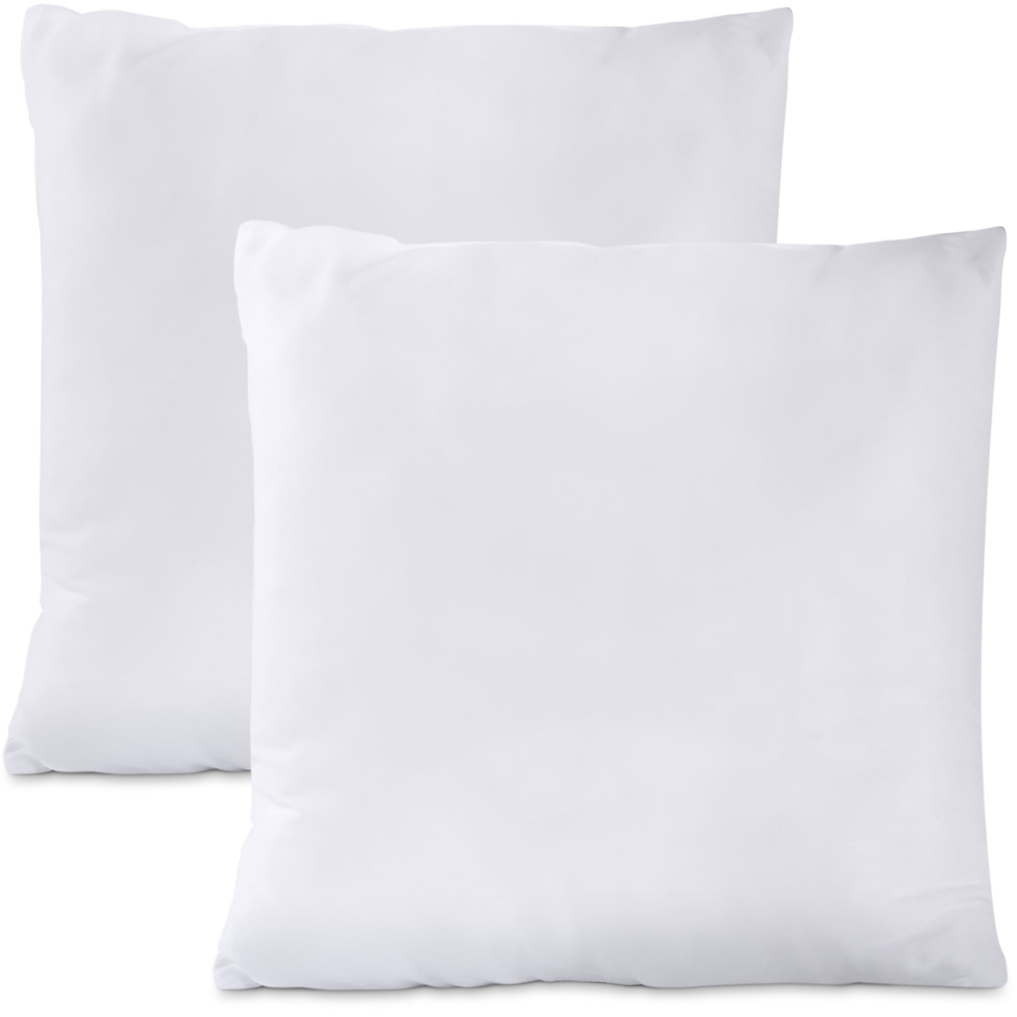 White 18x18 Down Alternative Throw Pillow Inserts - Set of 2