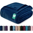 thumbnail image 1 of Utopia Bedding Navy Fleece Blanket Twin Size Lightweight Fuzzy Plush Anti-Static Microfiber Bed Blanket (60x80 Inch), 1 of 9