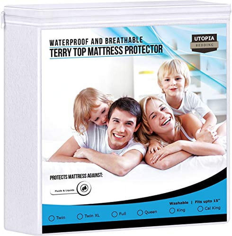 Utopia Bedding Premium Waterproof Mattress Protector Full 200 GSM