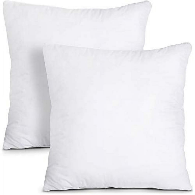 Utopia Bedding Throw Pillows Insert (Pack of 2, White) - 14 x 14 Inches Bed and Couch Pillows - Indoor Decorative Pillows