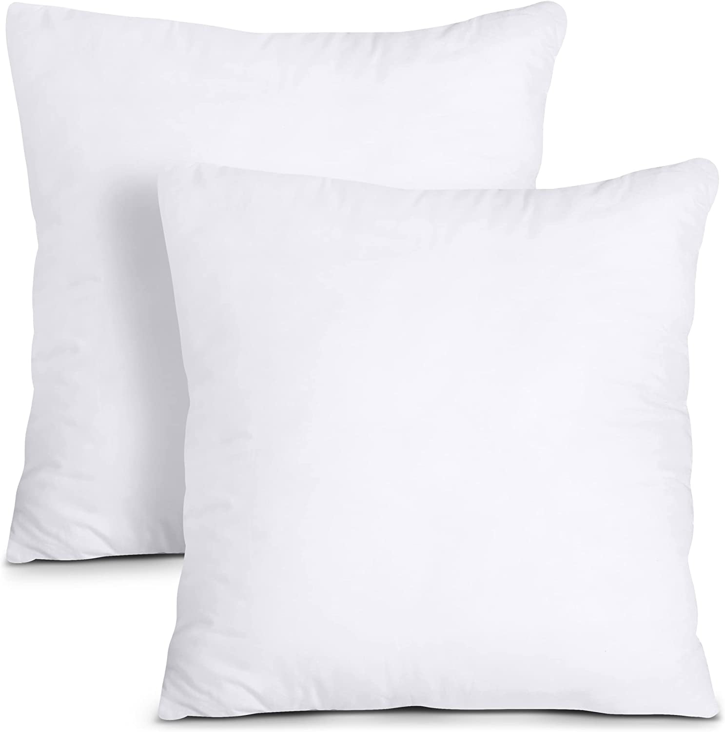 SGI bedding Throw Pillow Inserts - Bed & Couch Pillows - Indoor Decorative  Pillow Insert Pair - Throw Pillow Inserts with 100% Cotton Cover - Pack of