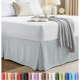 thumbnail image 1 of Utopia Bedding Queen Bed Skirt - Soft Quadruple Pleated Ruffle - Easy Fit with 16 Inch Tailored Drop - Hotel Quality, Shrinkage and Fade Resistant (Queen, Light Grey), 1 of 7
