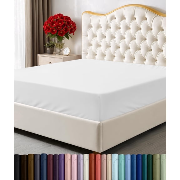 Utopia Bedding Twin Fitted Sheet Only, Ultra-Soft Microfiber, Deep Pocket, Fits Mattresses Up to 16 Inches - White