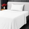 thumbnail image 1 of Utopia Bedding Twin Sheet Set - Jersey Knit Sheets 3 Piece Cotton Soft T-Shirt Stretchy Sheets Twin, White, 1 of 7