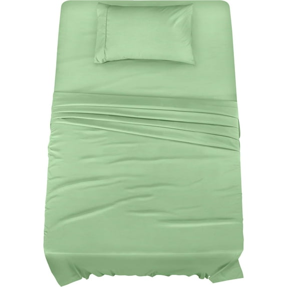 Utopia Bedding Twin XL Sheet Set – 3 Piece Bed Sheets for Twin XL Size Bed, Soft and Breathable Microfiber, Includes 1 Fitted Sheet, 1 Flat Sheet and 1 Pillowcase (Sage)