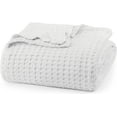 thumbnail image 1 of Utopia Bedding Cotton Waffle Blanket - All-Season for Adults (White, Full), 1 of 8