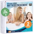 thumbnail image 1 of Utopia Bedding Mattress Protector Zippered Queen Size (Pack of 2), 100% Waterproof Bed Bug and Dust Mite Proof Mattress Encasement, Absorbent 6 Sided Mattress Cover, 1 of 7