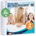thumbnail image 1 of Utopia Bedding Mattress Protector Zippered Twin Size Pack of 4, 100% Waterproof Bed Bug and Dust Mite Proof Mattress Encasement, Absorbent 6 Sided Mattress Cover, 1 of 7