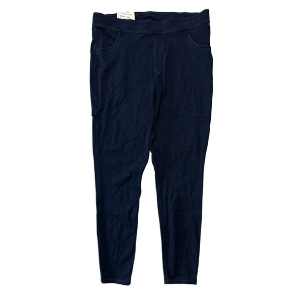 Utopia By HUE High Rise Comfort Waistband Full Length Denim Legging (Midnight, 1X (16W-18W))