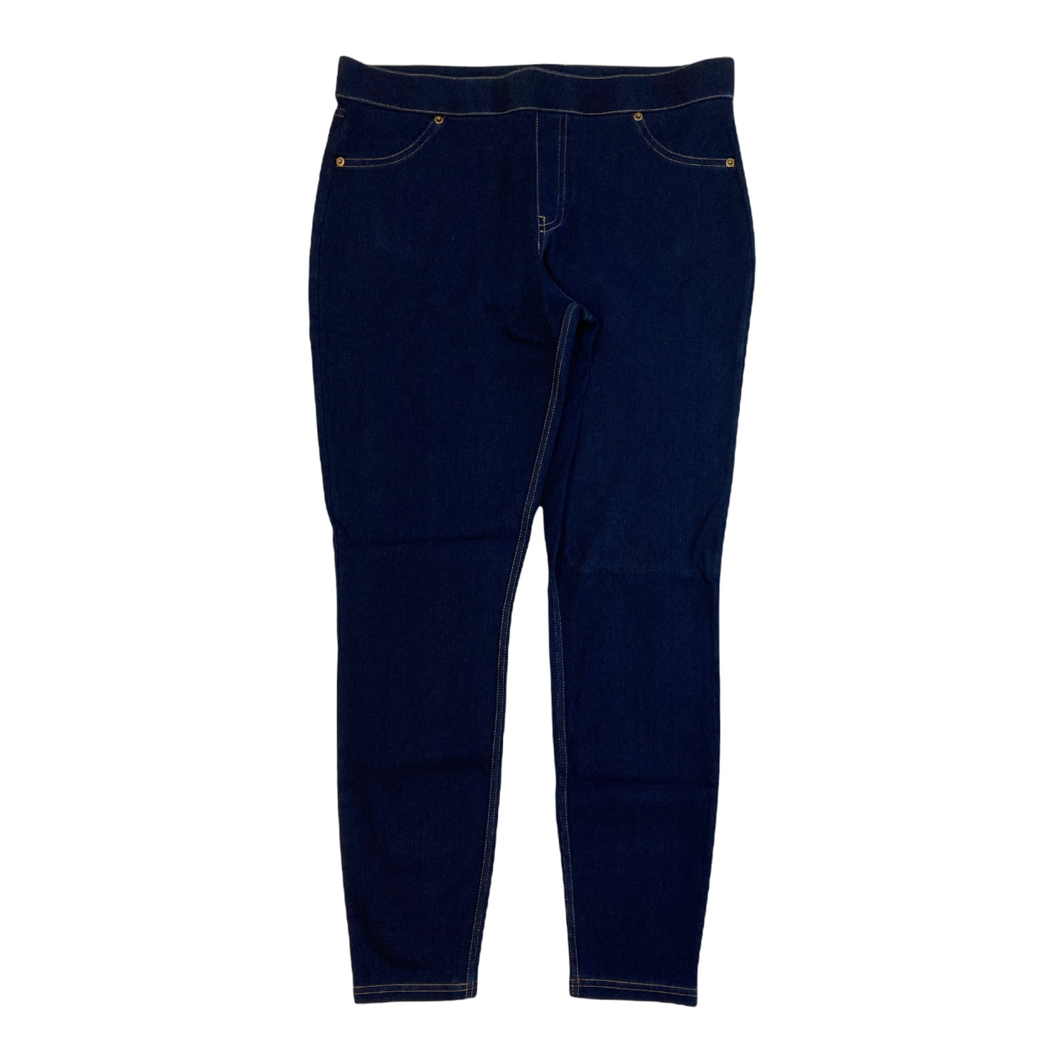 Utopia by HUE Women's Girlfriend Ripped Denim Leggings in Black