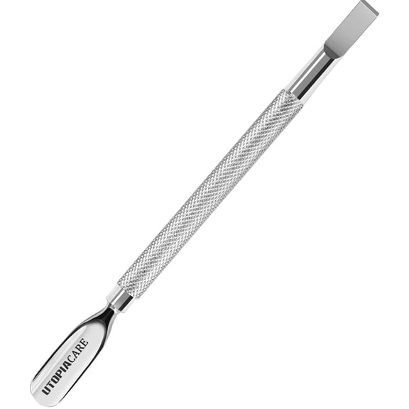 Utopia Care Cuticle Pusher Tool and Spoon Nail Cleaner - Professional Grade Stainless Steel Cuticle Remover and Cutter