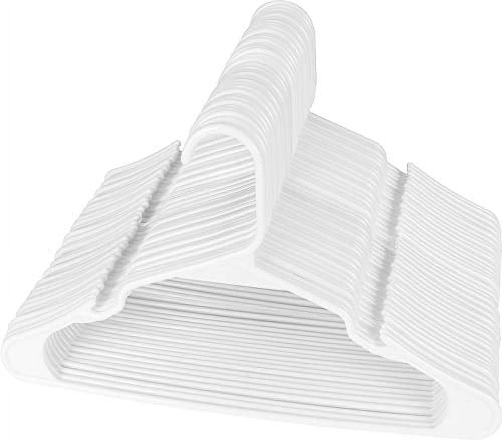 Wholesale Standard Plastic Hangers White(50 Pack) Manufacturer and