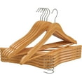 thumbnail image 1 of Utopia Home Premium Wooden Hangers 30 Pack - Durable & Slim Coat Hanger - Suit Hanger with 360-Degree Rotatable Hook - Wood Hangers with Shoulder Grooves (Natural Color), 1 of 10