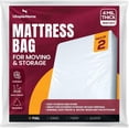 thumbnail image 1 of Utopia Home Full Size Mattress Cover for Moving, 4 Mil Thick Plastic Mattress Bag for Disposal, Mattress Encasement Fits Mattresses up to 14 Inches, Mattress Bags for Moving Pack of 2, 1 of 8