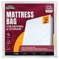 thumbnail image 1 of Utopia Home Full Size Mattress Cover for Moving, 4 Mil Thick Plastic Mattress Bag for Disposal, Mattress Encasement Fits Mattresses up to 14 Inches, Mattress Bags for Moving Pack of 2, 1 of 8