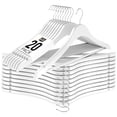 thumbnail image 1 of Utopia Home Wooden Hangers, White – Durable & Slim Suit Hangers with 360° Rotatable Hook & Shoulder Grooves, 20 Pack, 1 of 7