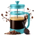 thumbnail image 1 of Utopia Kitchen Borosilicate Glass French Press Coffee Maker 12Oz, Heat-Resistant Cafetiere & Tea Maker, Thickened Glass Coffee Press for Travel and Camping, Aqua, 1 of 7