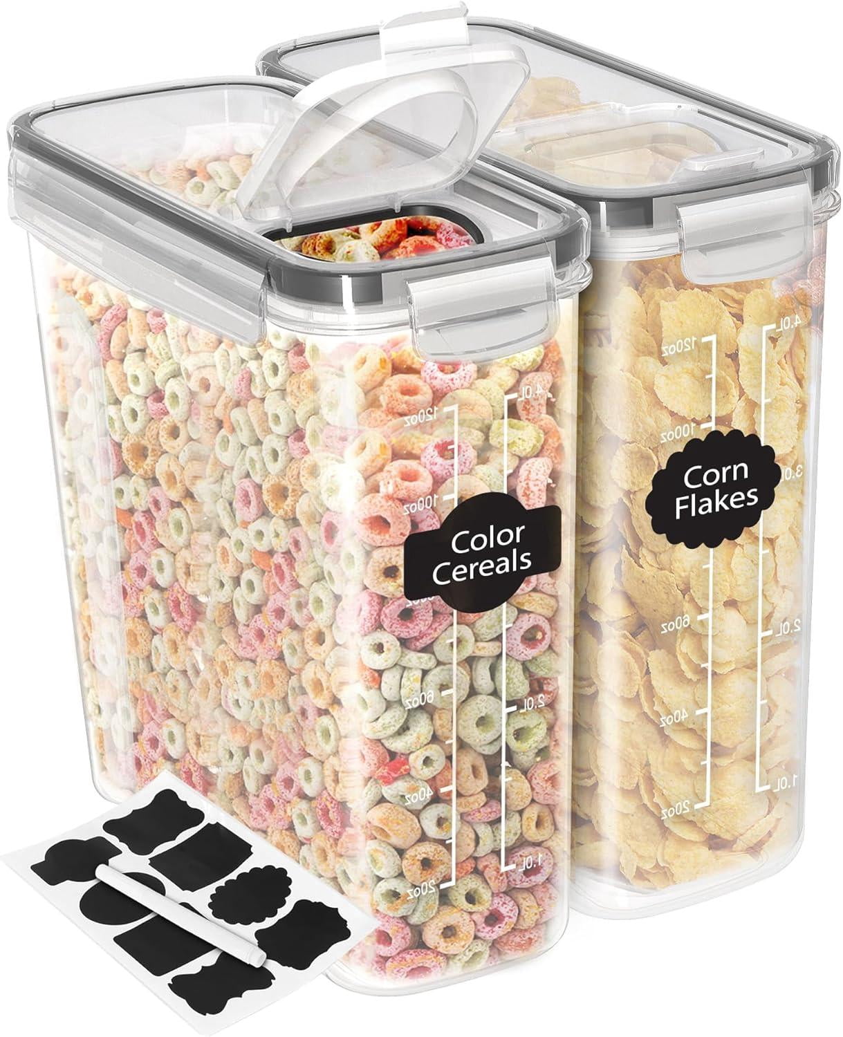 Utopia Kitchen Cereal Containers Storage - Liter Airtight Food Storage ...