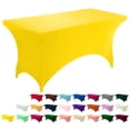 thumbnail image 1 of Utopia Kitchen Spandex Tablecloth 1 Pack [6FT, Yellow] Tight, Fitted, Washable and Wrinkle Resistant Stretch Rectangular Patio Table Cover for Event, Wedding, Banquet & Parties [72Lx30Wx30H Inch], 1 of 9