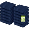 thumbnail image 1 of Utopia Towels 12 Pack Premium Wash Cloths Set, 12 by 12 Inches, 100% Cotton Ring Spun, Highly Absorbent and Soft Feel Essential Washcloths for Bathroom, Spa, Gym, and Face, Navy Blue, 1 of 7