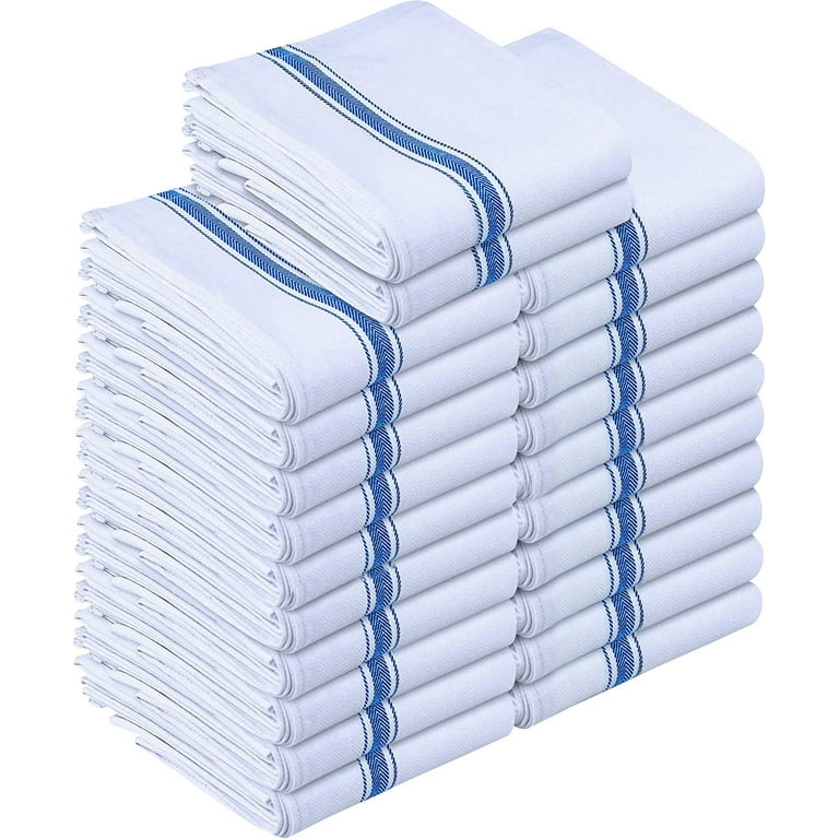 Utopia Towels 24 Pack Dish Towels, 15 x 25 Inches Ultra Soft Cotton Dish  Cloths, Blue 