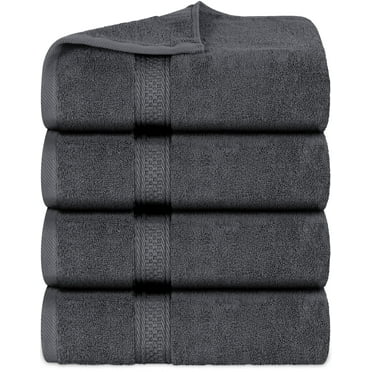 Utopia Towels 4 Pack Bath Towels Set, 100% Ring Spun Cotton, Soft and Highly Absorbent Wash Towels for Body and Showering – Perfect for Daily Use (27 x 54 Inches)(Grey)