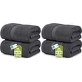 thumbnail image 1 of Utopia Towels 4 Pack Jumbo Bath Sheets Set (2 Packs of 2), 35 x 70 inches, 100% Ring Spun Cotton, 600 GSM Ultra Soft and Highly Absorbent Extra Large Bath Towels for Bathroom, Gray, 1 of 8