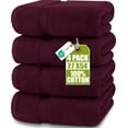 thumbnail image 1 of Utopia Towels 4 Pack Premium Bath Towels Set, 27 by 54 Inches, 100% Ring Spun Cotton 600GSM, Lightweight and Highly Absorbent Quick Drying Towels, Perfect for Daily Use, Burgundy, 1 of 9