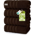 thumbnail image 1 of Utopia Towels 4 Pack Premium Extra Large Bath Towels Set, 30 x 60 Inches 100% Ring Spun Cotton, Lightweight and Highly Absorbent Quick Drying Towels, Perfect for Daily Use Dark Brown, 1 of 8