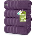 thumbnail image 1 of Utopia Towels 4 Pack Premium Extra Large Bath Towels Set, 30 x 60 Inches 100% Ring Spun Cotton, Lightweight and Highly Absorbent Quick Drying Towels, Perfect for Daily Use Plum, 1 of 8
