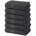 thumbnail image 1 of Utopia Towels 6 Pack Hand Towels, 100% Ring Spun Cotton Kitchen Towel Set, 16x28" Plush and Highly Absorbent For Hotel & Spa, Gym, Face, Hand, Bathroom 620 GSM (Grey), 1 of 9