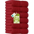 thumbnail image 1 of Utopia Towels 6 Pack Premium Hand Towels Set, 16 by 28 inches, 100% Ring Spun Cotton, Ultra Soft and Highly Absorbent 600GSM Towels for Bathroom, Gym, Shower, Hotel, and Spa, Red, 1 of 5