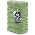 thumbnail image 1 of Utopia Towels 6 Piece Premium Hand Towels Set, 16 by 28 inches, 100% Ring Spun Cotton, Lightweight and Highly Absorbent Towels for Bathroom, Travel, Camp, Hotel, and Spa, Sage Green, 1 of 9