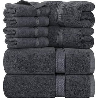  Utopia Towels - Cotton Bleach Proof Salon Towel (16x27 inches)  - Bleach Safe Gym 100% Cotton Hand Towel (24 Pack, Black) : Home & Kitchen