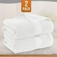 thumbnail image 1 of Utopia Towels Bath Sheet Set of 2, 600 GSM, Large bath towels "35x70", Absorbent Cotton, White, 1 of 6