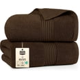 thumbnail image 1 of Utopia Towels Bath Sheets 2 Pack, 35x70 Inches, Extra Large Shower Towels, 100% Ring Spun Cotton, Soft and Absorbent, Bath Towel Large, Towel Set, Dark Brown, 1 of 7