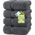 thumbnail image 1 of Utopia Towels 4 Pack Premium Bath Towels Set, 27 by 54 Inches, 100% Ring Spun Cotton 600GSM, Lightweight and Highly Absorbent Quick Drying Towels, Perfect for Daily Use, Grey, 1 of 7