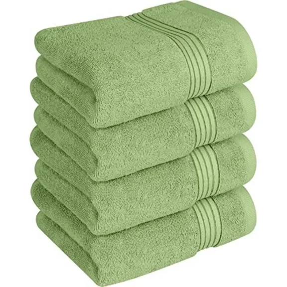 Utopia Towels Cotton Hand Towels, 4 Pack Towels, 600 Gsm, Sage Green